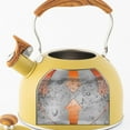 thumbnail image 3 of Bouilloire à Thé Sifflante Rétro 2,5l en Acier Inoxydable pour Cuisinière, 3 of 3