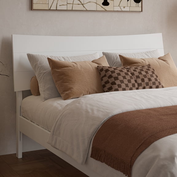 Phoenix Full Solid Wood Headboard in White