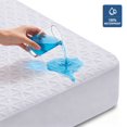 thumbnail image 1 of Protector de Colchón Impermeable Tamaño Individual-XL, Funda de Colchón Refrescante de Fibra de Aire 3D Transpirable Ultra Suave, Almohadilla de Colchón Silenciosa Se Adapta a Bolsillos de hasta 21'', 1 of 7