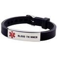 thumbnail image 1 of BLOOD THINNER Medical alert Wristband Bracelet - Adjustable, 1 of 2