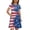 American Flag, variant on Binienty Girls Axolotl Whale Beach Summer Dresses Breathable Comfy Short Sleeve Sundress Children Cute Tunic Sun Dress with Pockets Teen Summer Outfits