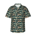 thumbnail image 1 of Balery UAE Travel1 1 Camisas hawaianas de manga corta para hombre, camisas playeras de corte holgado, camisas de vacaciones con botones,Small, 1 of 7
