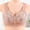 Pink, variant on 2025 Plus Size Senior Women's Front Snap Closure Bras - Wireless Daisy Print Comfort Bras for Older Women, Breathable Summer Everyday Wear with Light Push Up