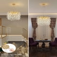 thumbnail image 5 of Gold Crystal Chandelier,31.5" Modern Round Tree Branch Chandelier Farmhouse Chandeliers for Dining Room, Living Room, Bedroom, Entryway (8-Light), 5 of 9