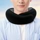 thumbnail image 4 of Almohada para el cuello Wdftyju espuma viscoelástica color negro, 4 of 6