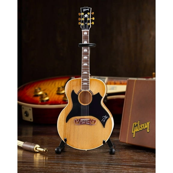 Axe Heaven Tom Petty Gibson SJ-200 Wildflower Antique Natural Mini Guitar Replica Collectible GG-634