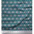 thumbnail image 1 of Soimoi Velvet Fabric Dot & Ogee Damask Printed Craft Fabric by The Yard 58 Inch Wide, 1 of 3