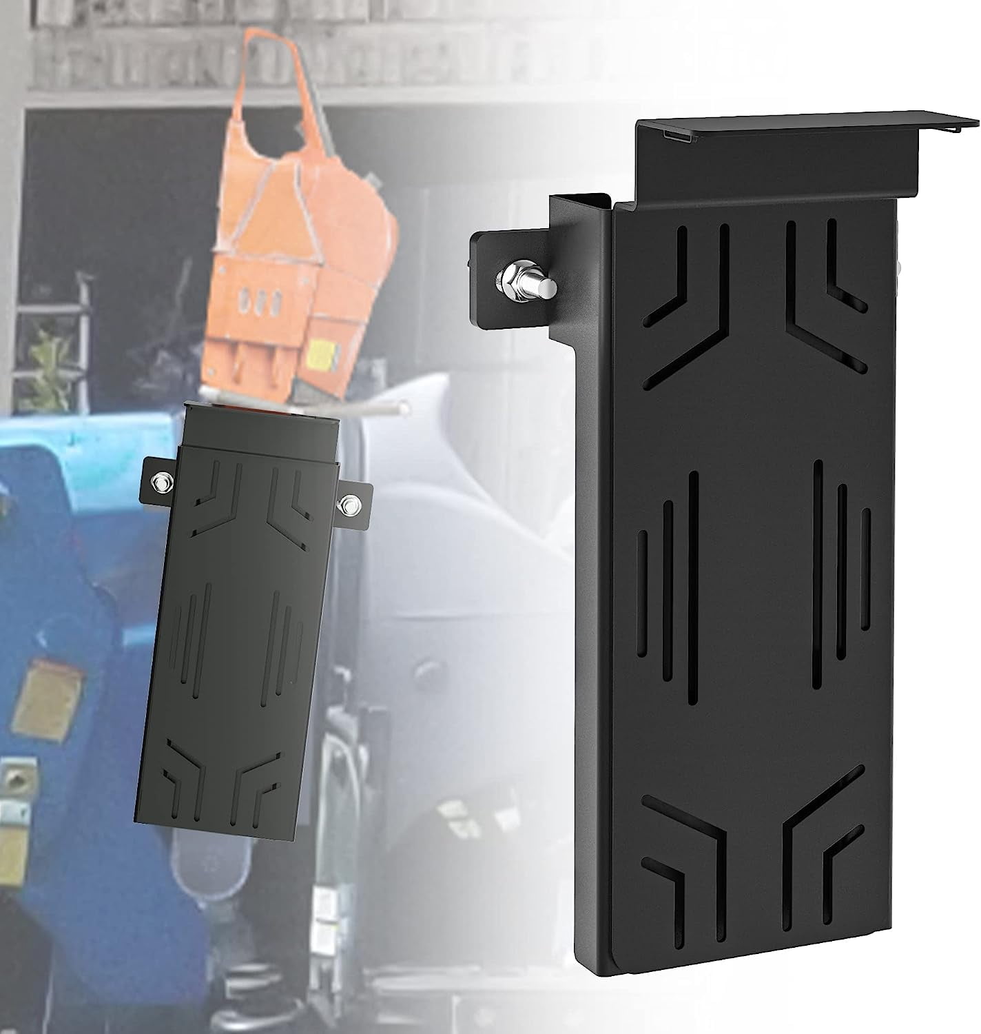 Chainsaw Holder, 18.4" Universal Chainsaw Carrier Kit, Chainsaw Mount for Tractors, ATVs, UTVs