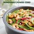 thumbnail image 5 of GreenPan Elite Essential Smart Electric 6QT Skillet Pot, Presets to Sear Saute Stir-Fry and Cook Rice, Healthy Ceramic Nonstick and Dishwasher Safe Parts, Easy-to-use LED Display, Graphite, 5 of 6