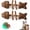 A, variant on Fish Bone Cat Chew Toy, Natural Catnip & Silvervine Wooden Stick, Durable Feline Dental Accessory for Daily Teeth Cleaning Care,AB,2Pc