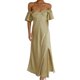 thumbnail image 1 of Vestido Túnica De Verano Ladies Bodycon Maxi Dress Backless Women Holidays Vacation Outfit (Verde M) Cgtredaw Para estrenar, 1 of 1