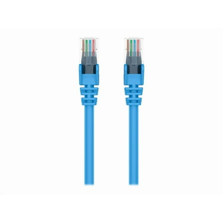 Belkin 3ft CAT6 Ethernet Patch Cable Snagless, RJ45, M/M, Blue - Patch cable - RJ-45 (M) to RJ-45 (M) - 3 ft - UTP - CAT 6 - molded, snagless - blue - for Omniview SMB 1x16, SMB 1x8; OmniView SMB CAT5 KVM Switch