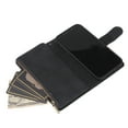 thumbnail image 4 of Dteck Case for Apple iPhone 12 Pro 6.1-inch,Luxury Leather Zipper Wallet Kickstand Case Magnetic Buckle Horizontal Flip Cover with 5 Card Slots/Photo Pocket for iPhone 12 6.1",Black, 4 of 8