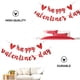 thumbnail image 4 of Pancarta de Feliz Día de San Valentín con purpurina, decoración colgante para fiestas (roja), 4 of 6