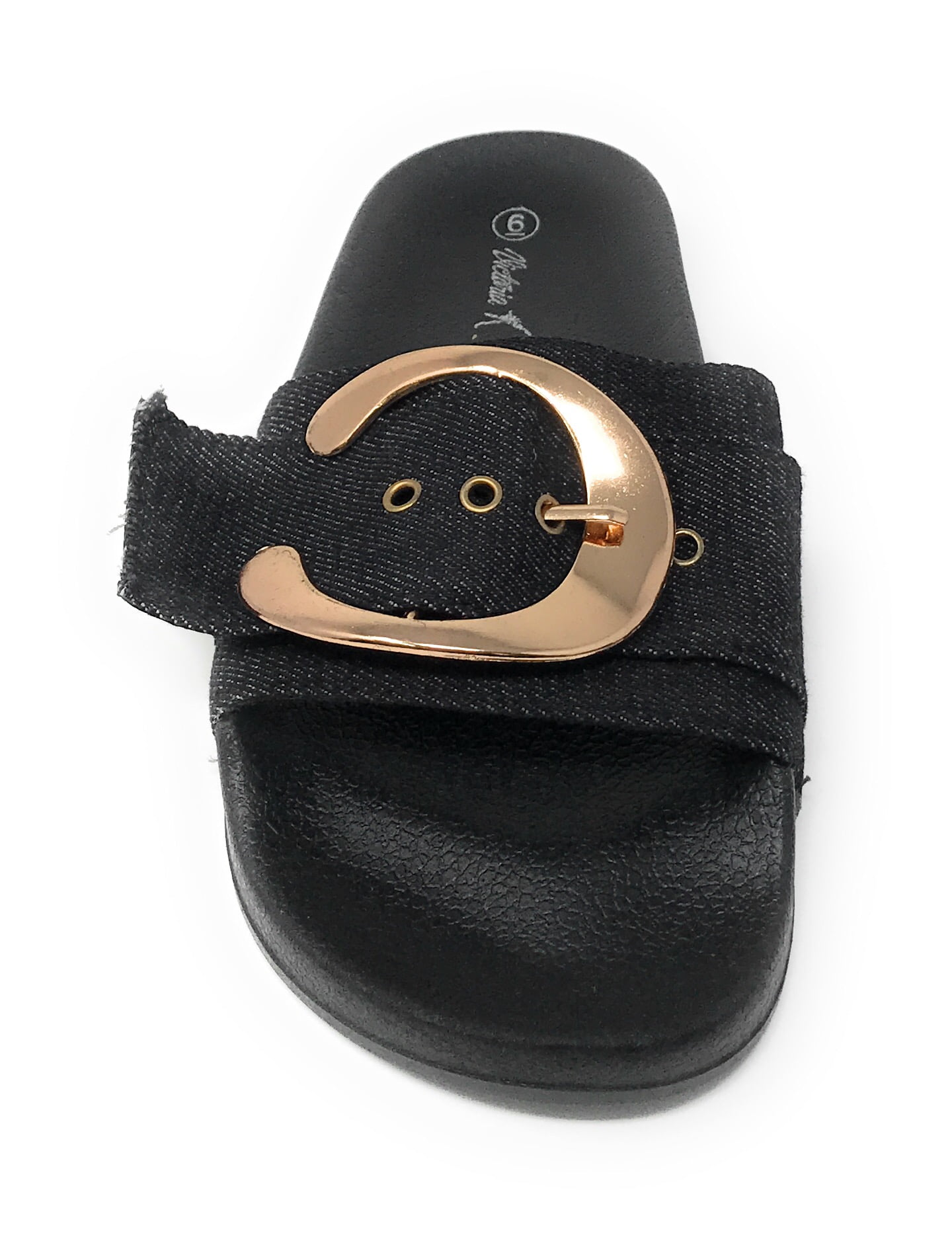 Victoria K Buckle Footbed Slide Sandal (Women's)