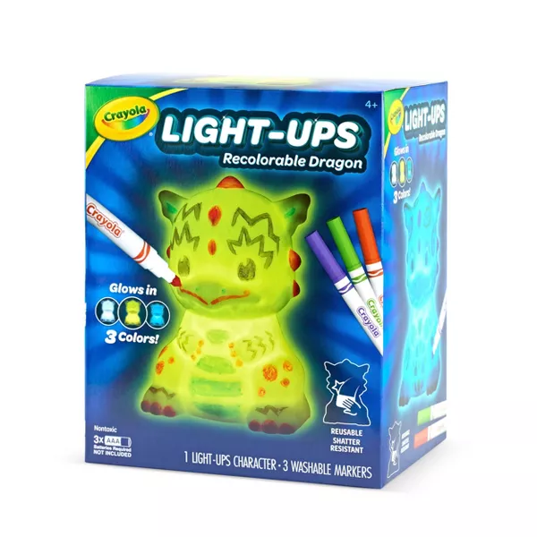 Crayola Light Ups Dragon, Light Up Toy, DIY Room Decor, Toys