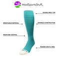 thumbnail image 3 of Pro Line Over the Calf Baseball Socks (Marlin Teal, Medium), 3 of 5