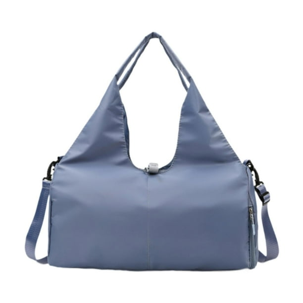 Bolsa organizadora de yoga y gimnasio, bolsa de mano, bandolera, ajustable y desmontable. Azul
