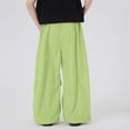 thumbnail image 4 of Kiijoy Boys Wide Leg Pants Casual Lightweight Elastic Waist Baggy Trousers, Sizes 12-13, 4 of 4