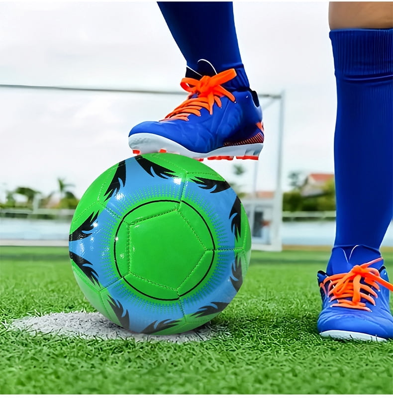 Competition training environmental-friendly thickened PVC explosion-proof football foamed wear-resistant No. 5 adult machine-sewn football,Golden (laser)