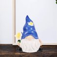 thumbnail image 4 of Figura de gnomo de jardín, adorno para exteriores, muñeco sin rostro, decoración, regalos de inauguración de la casa, decoración de escritorio de resina, 4 of 6