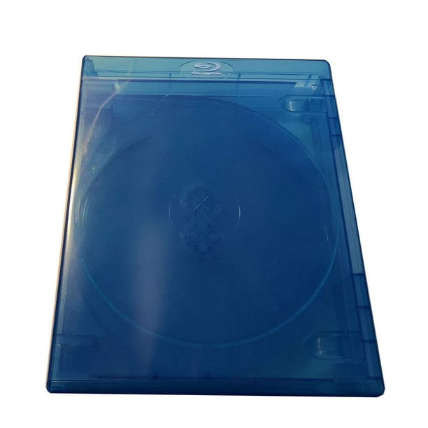 1 pièce bleu boîtier de CD, 80-pack capacité en plastique dur CD DVD disque  étui