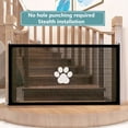 thumbnail image 4 of Bxaolu No Drilling Retractable Baby Gates for Stairs, 31" x 43.5" Mesh Baby Dog Pet Cat Gate for Doorways, Durable Puppy Gate for Hallways Kitchen Indoor Outdoor, 4 of 9