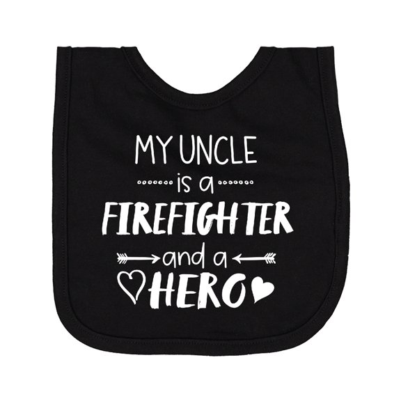 Inktastic My Uncle is a Firefighter and a Hero Newborn Bib