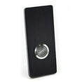 thumbnail image 2 of Modern Stainless Hardware R7 Anodized Aluminum Doorbell Button, Black, 1.37” x 3.14” x 5/32”, 4mm, 2 of 4