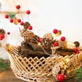thumbnail image 2 of Guirlande Lumineuse de Noël à DEL avec Aiguilles en Forme de Pomme de Pin, Clochette à Baies Rouges pour Décoration de Fête de Noël Intérieure et Extérieure, 2 of 21