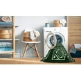thumbnail image 2 of Ahgly Tapis d'Intérieur Lavable en Machine Carré Noir Nuit Transitionnel, 6 Pieds Carré, 2 of 7
