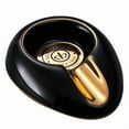 thumbnail image 2 of Cigar ashtray ceramic large single large diameter cigarette trough living room decorative ornaments cigar smoke extinguisher,圆润款乳白色, 2 of 12