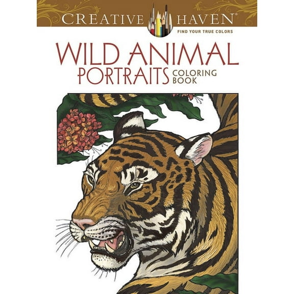 Adult Coloring Books: Animals Creative Haven Wild Animal Portraits Coloring Book, (Paperback)