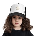 thumbnail image 2 of PAYOHTO Kids Pineapples Gold Glitter Baseball Hat Back Adjustable Mesh Breathable Hats Black Trucker Cap Outdoor Fishing Sun Caps for Boys or Girls ages 4-10, 2 of 9