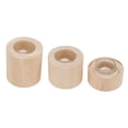 thumbnail image 2 of Candelabro de Madera ANGGREK Copa de Vela Redondo 3 Piezas para Oficina Dormitorio, 2 of 8