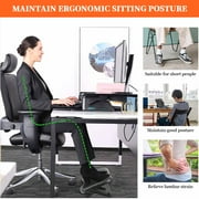 Adjustable Under Desk Footrest,Ergonomic Foot Stool for Under Desk at Work with Massage,3 Height Position 30 Degree Tilt Angle Adjustment,Back Pain Pressure Relief Leg Circulation Office Work Gift