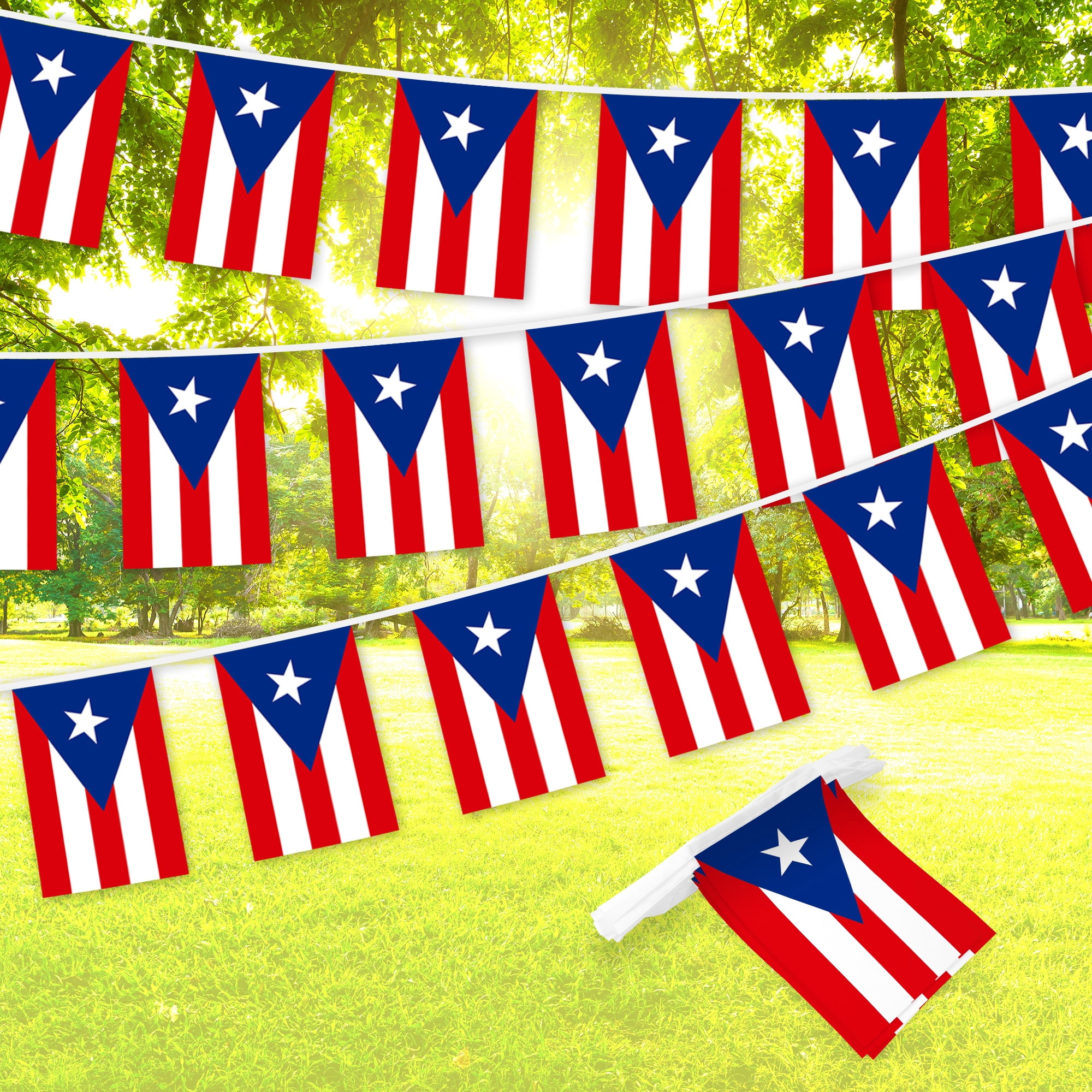 2022 World Cup Bunting Banner – 33 Ft String With 32 Country Flags, Heavy Duty Polyester For Indoor/Outdoor
