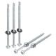 thumbnail image 1 of #14 x 5" Auto-Perforantes Tornillos, 25uds Galvanizado Acero Techos Tornillos Hexagonal Cabeza Auto-Perforantes Tornillos con EPDM Arandela para Metal a Metal, 1 of 6
