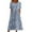 Light Blue, variant on Summer Saving Clearane Plus Size Dresses, Women's Summer Casual Round Neck Short Sleeve Zipper Folding Floral Printed Dresses(Khaki,XXL)