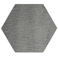 thumbnail image 1 of Furnish My Place Abstract Contemporary Stripes Modern Plush Two Tone High Low Pattern Rug Carpet| Pet & Kids Friendly| Events Wedding | Made in USA - Easy Fit Light Grey, 11' Hexagon Area Rug, 1 of 4