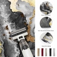 thumbnail image 5 of Large Area Rugs 8'x10', Black Marble Carpet Runner Indoor Outdoor Rugs Home Decor Aesthetic, Modern Gradient Abstract Waves Texture Non Slip Mats Washable Accent Rug for Living Room Bedroom, 5 of 8