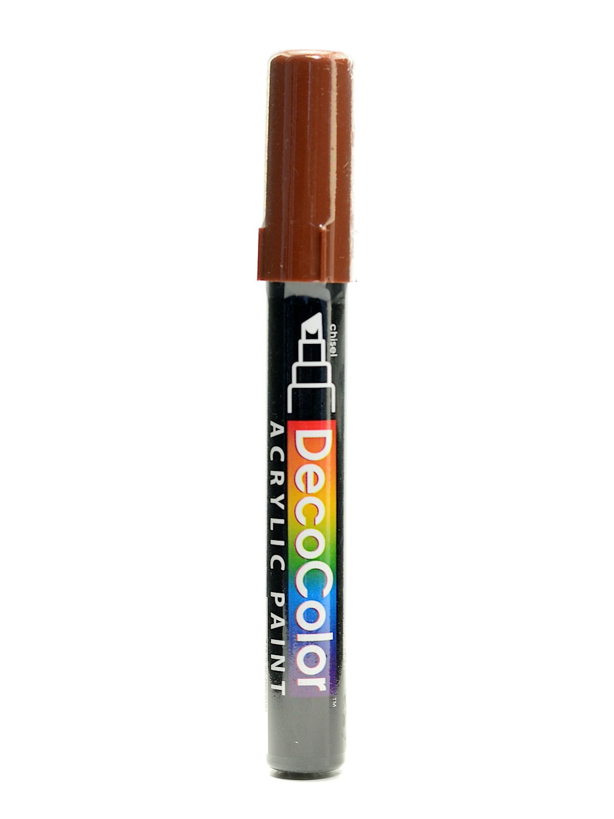 Decocolor Acrylic Paint Markers brown, chisel tip (pack of 6)