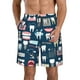 thumbnail image 1 of Fotbe Dental Trajes de Baño Estampados para Hombre, Shorts de Verano de Secado Rápido, Ropa de Playa, Bañadores-Large, 1 of 6