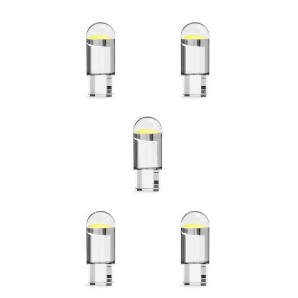 Kenally 10 piezas de luces LED para coche, bombillas para salpicadero, lámparas para maletero de vehículo, piezas de repuesto para viaje de automóvil, Luz blanca 24V 5piezas Kenally CBP227806
