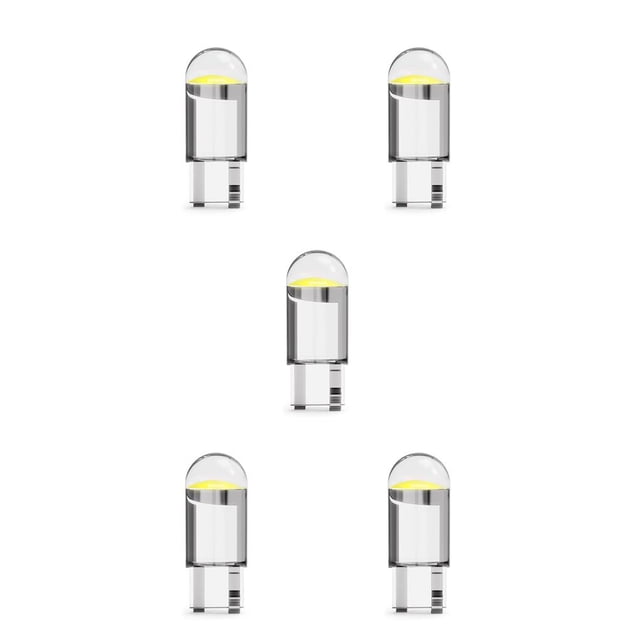 Kenally 10 piezas de luces LED para coche, bombillas interiores, lámparas para maletero, piezas de repuesto para viaje de automóvil, 6500LM, luz blanca Luz blanca 12V 5piezas Kenally CBP227824