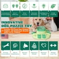 thumbnail image 2 of KADTC Dog Puzzle Toys for Small/Medium/Large Dogs Slow Feeder w/Button Level 2 in 1 Boredom Busters Keep Them Busy Enrichment Toy Puzzles Food/Treat Dispenser Puppy Brain Mental Stimulation Game, 2 of 6