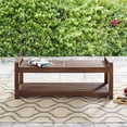 thumbnail image 3 of Banc de Rangement Patio en Bois d'Acacia Chevron de 48 Po - Brun Foncé, 3 of 7