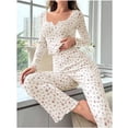 thumbnail image 6 of Fall/Winter Homewear Printed Set, Casual and Fashionable, Can Be Worn Outdoors, 6 of 6