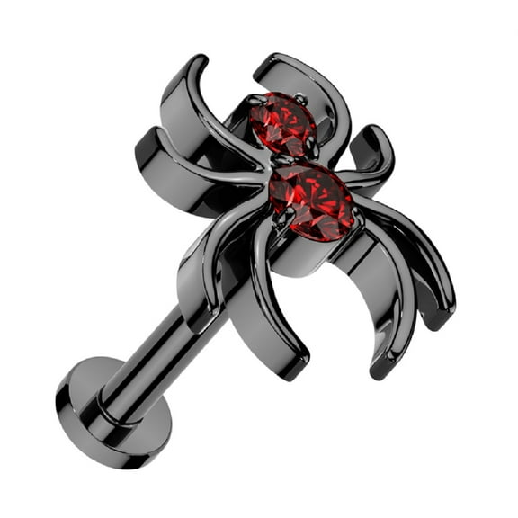 Labret Spider Implant Grade Titanium Steel Cartilage, Barbell Studs  16g
