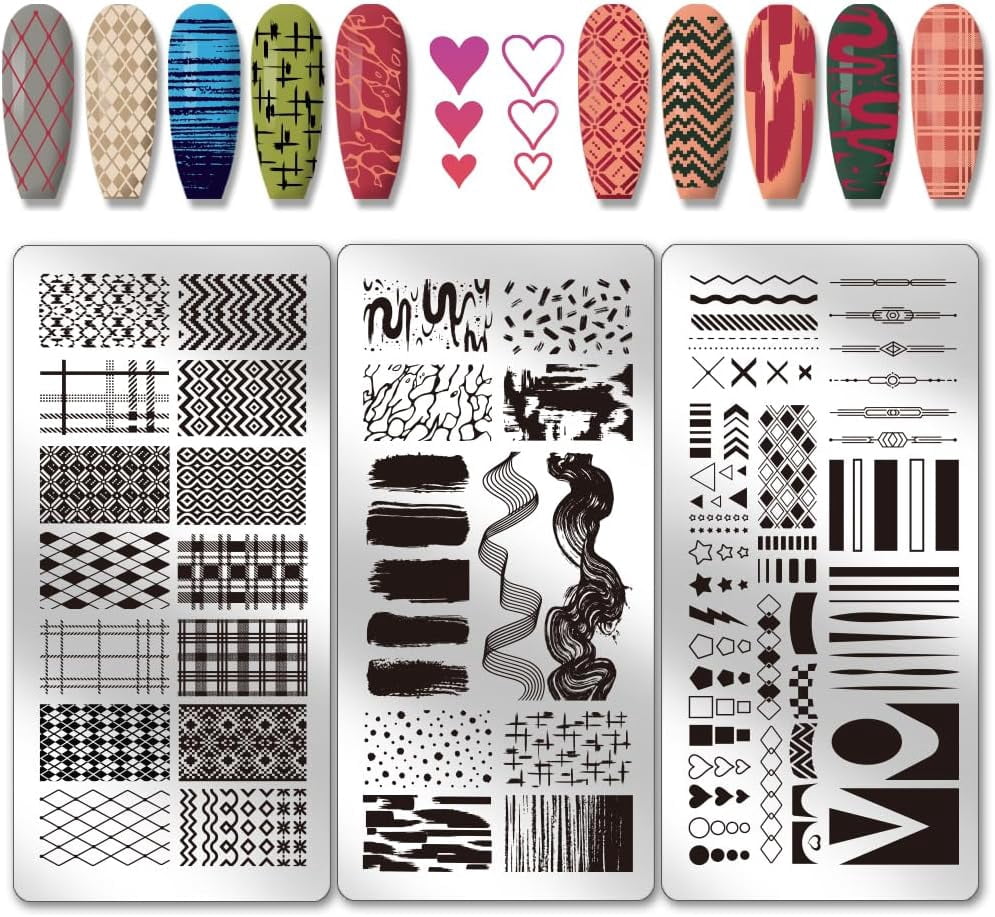 5er-Set Nagelstempelplatten Mit Blumen & Tier-Motiven – DIY Nail Art Für Zu Hause